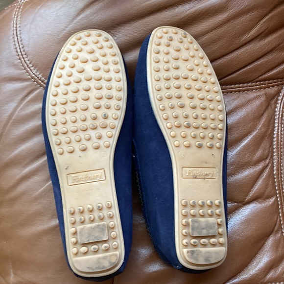 Cancun, Finsbury the smart shoes, blue suede, moccasins men’s size 8 slip ons - Picture 4 of 15